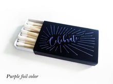 Load image into Gallery viewer, Celebrate Matchbox: Gold on black