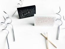 Load image into Gallery viewer, Celebrate Matchbox: Gold on black