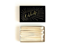 Load image into Gallery viewer, Celebrate Matchbox: Gold on black