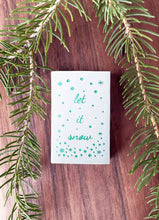 Load image into Gallery viewer, Let It Snow Matchbox: Gold on White