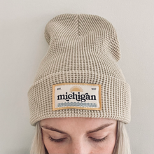 Load image into Gallery viewer, Gold Waffle Beanie
