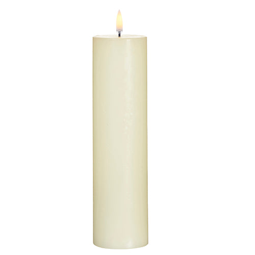 2.25x9.75 Ivory Pillar Candle