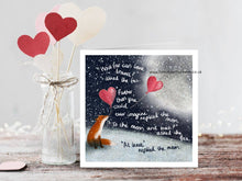 Load image into Gallery viewer, &#39;To The Moon &amp; Back&#39; - Greeting Card by Fox Under The Moon
