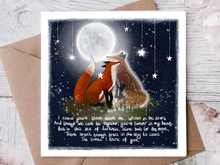 Load image into Gallery viewer, &#39;In The Stars&#39; - Greeting Card by Fox Under The Moon
