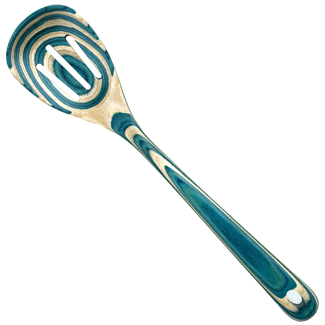 Teal Slotted Spoon