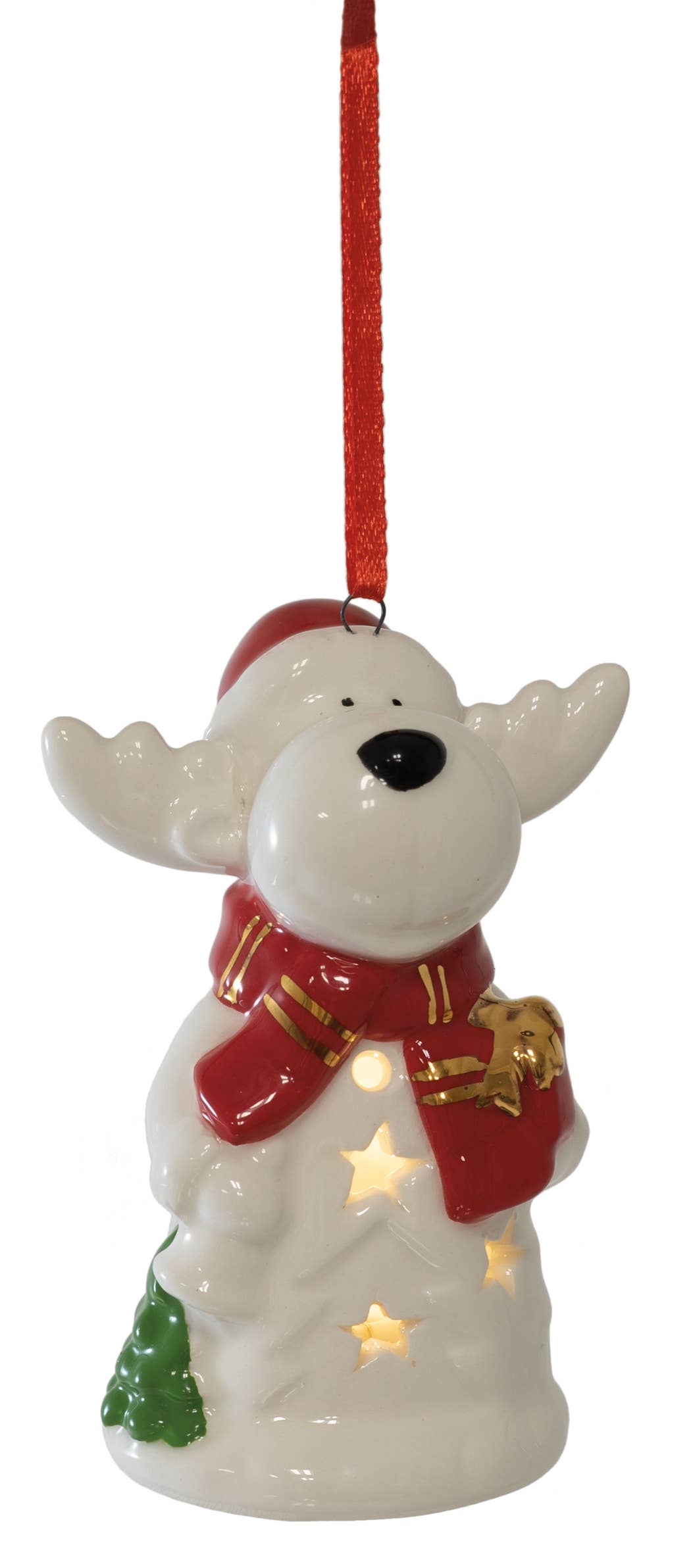 Rufus Reindeer LED Ornament