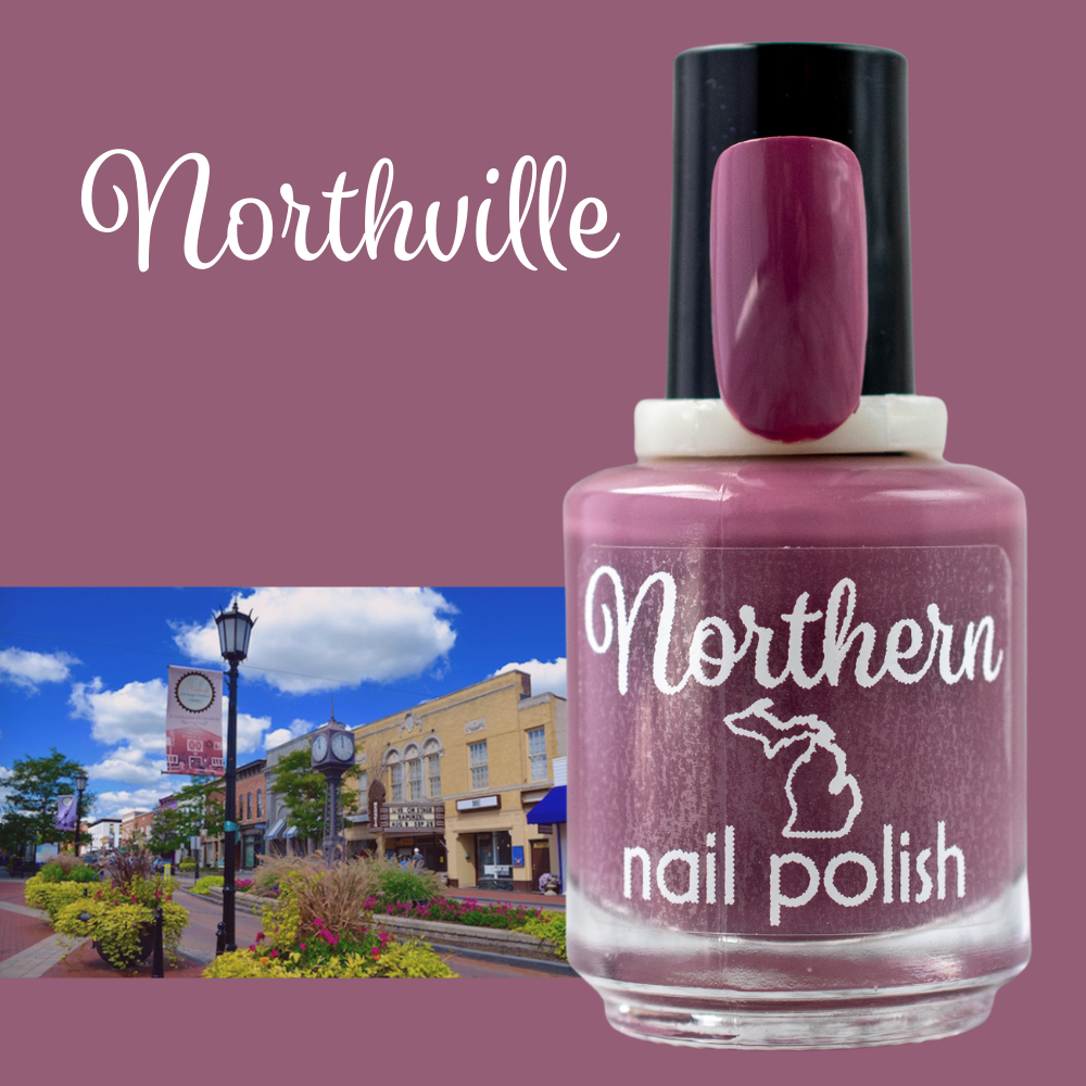 Northville: Nail Polish Mauve Creme Vegan Eco-friendly