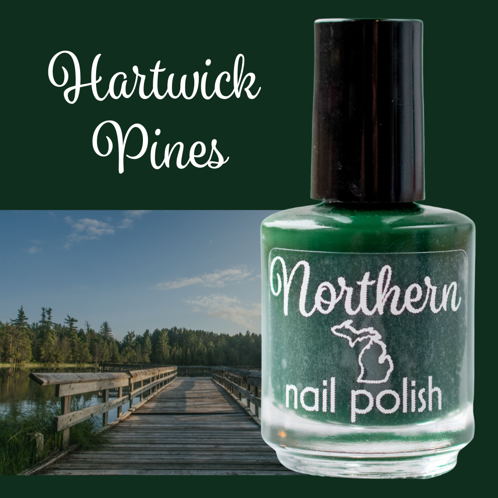 Hartwick Pines: Nail Polish Dark Green Toxin-Free Vegan Eco