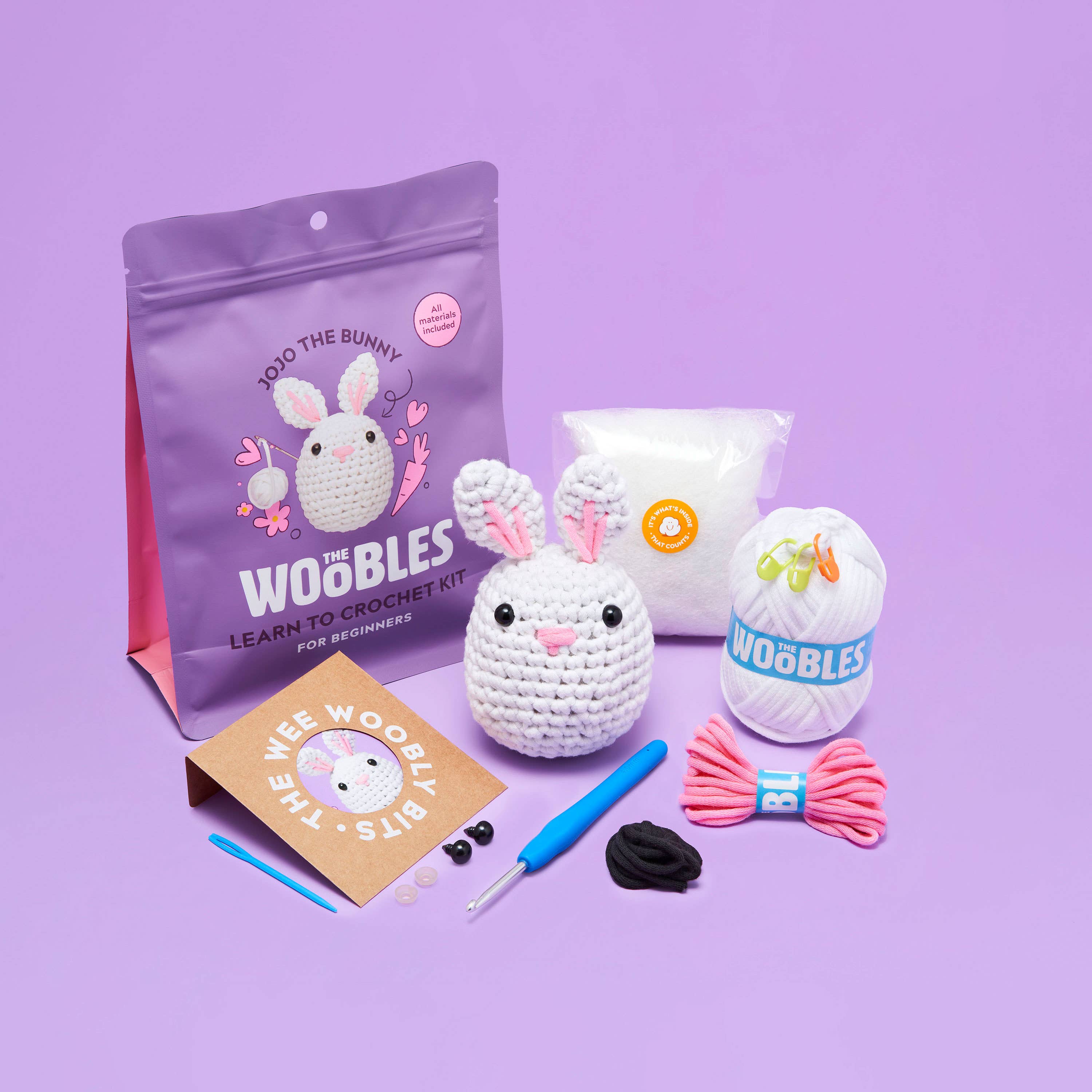 Jojo the Bunny Beginner Crochet Kit – Evergreen Mercantile