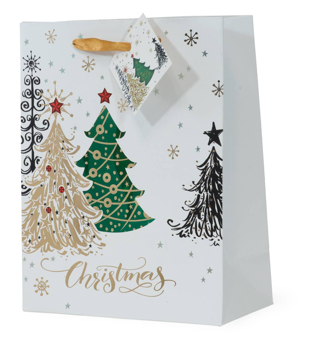 Christmas Tree Foil Large Gift Bag