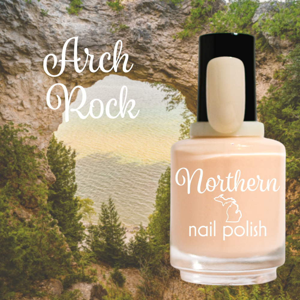 Arch Rock: Nail Polish Nude Neutral Sheer Eco Friendly Vegan