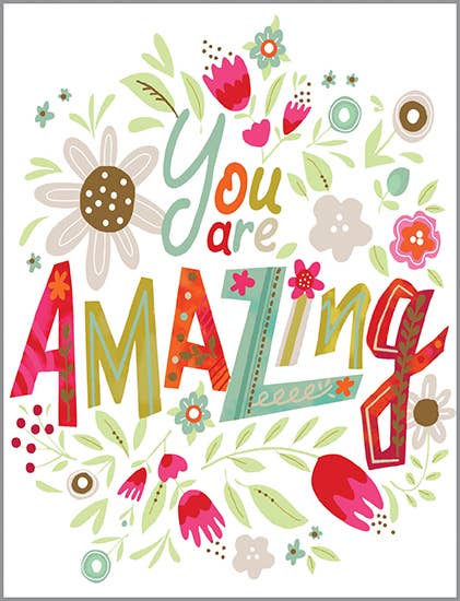 Thank You Greeting Card - Amazing Flora