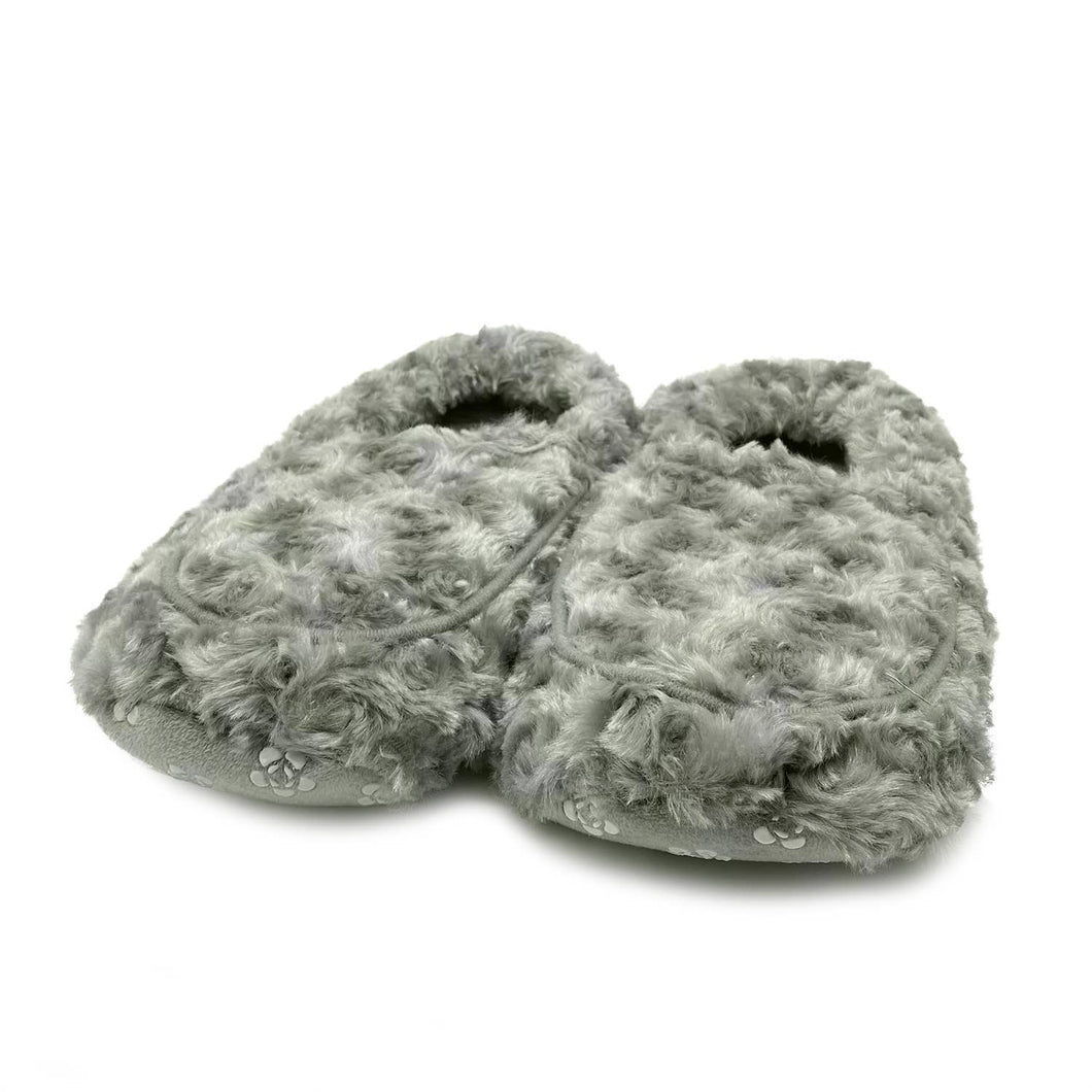 Curly Sage Green Slippers