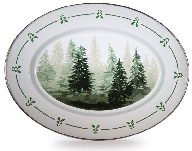 Oval Platter - Forest