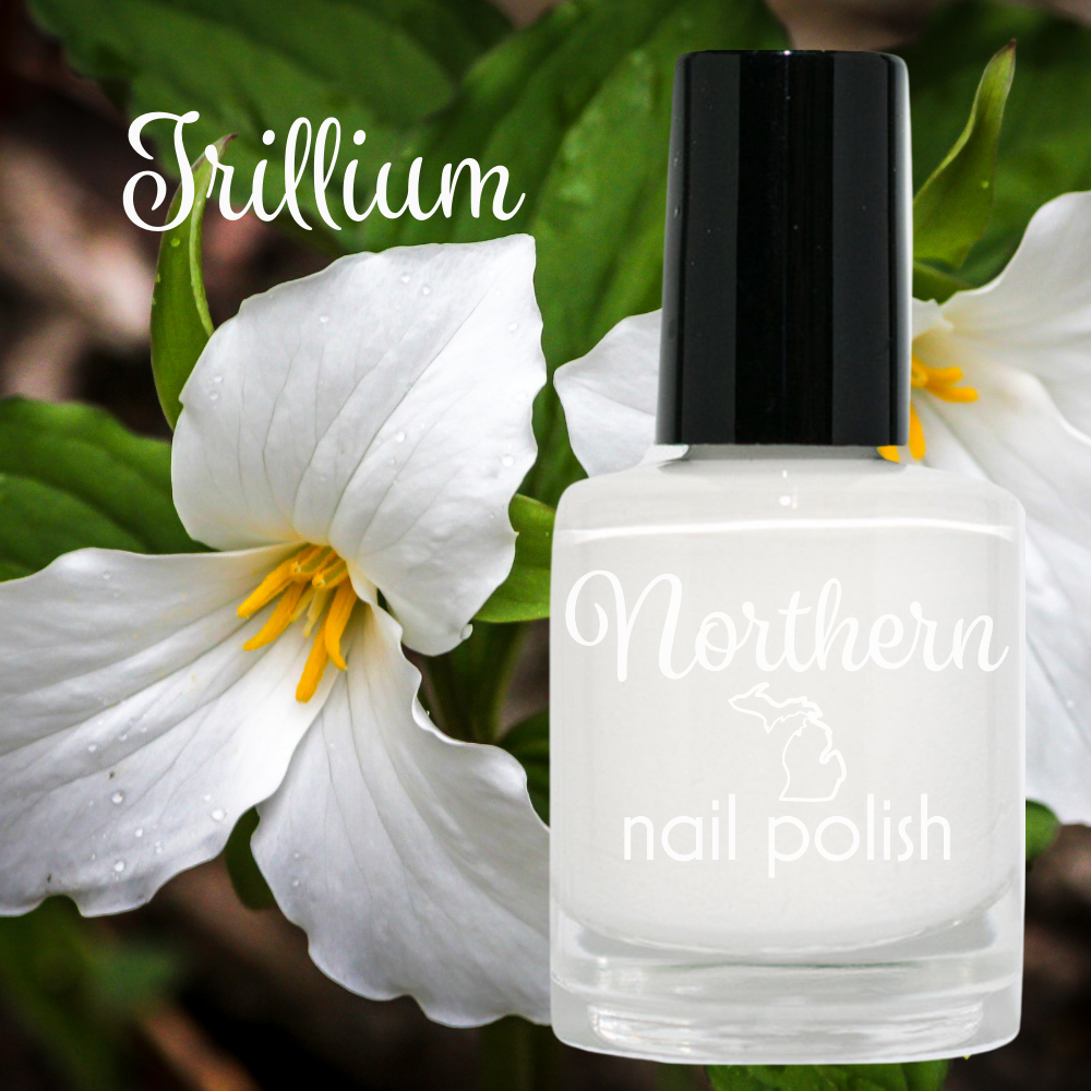 Trillium Nail Polish White Creme Toxin Free Vegan Eco Beauty