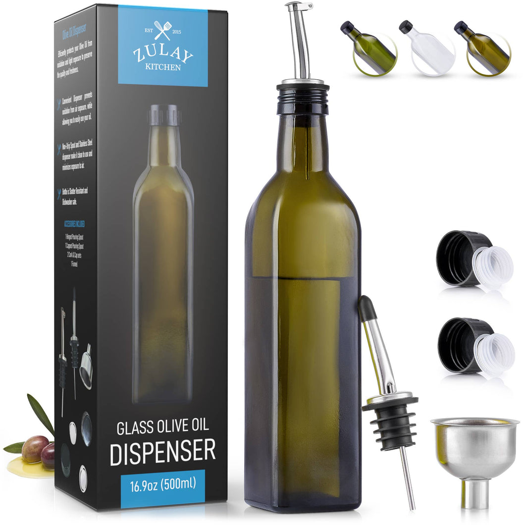 Brn. Olive Oil Dispenser Bottle For Kitchen 16.9 oz