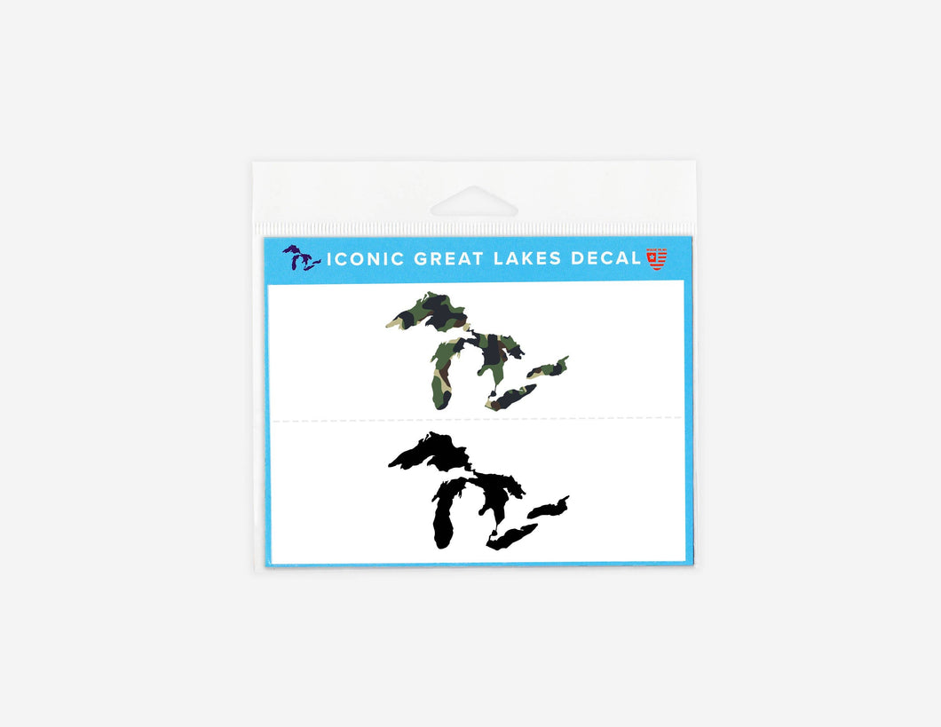 Mini Great Lakes Decals - Camo & Black
