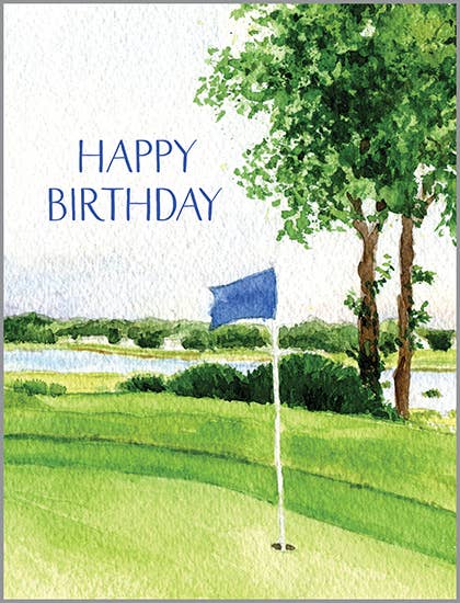 Birthday Greeting Card - Golf