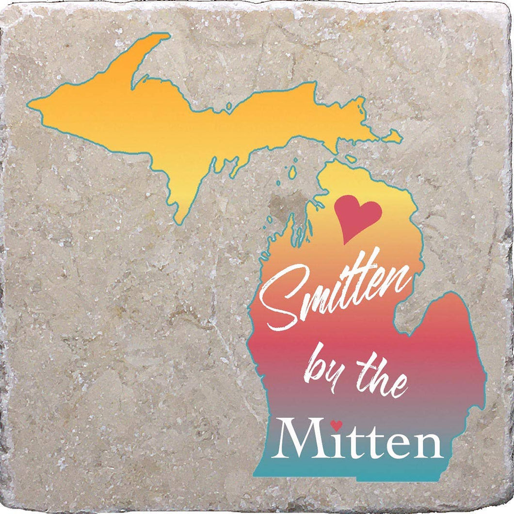 Smitten by the Mitten Michigan Coaster