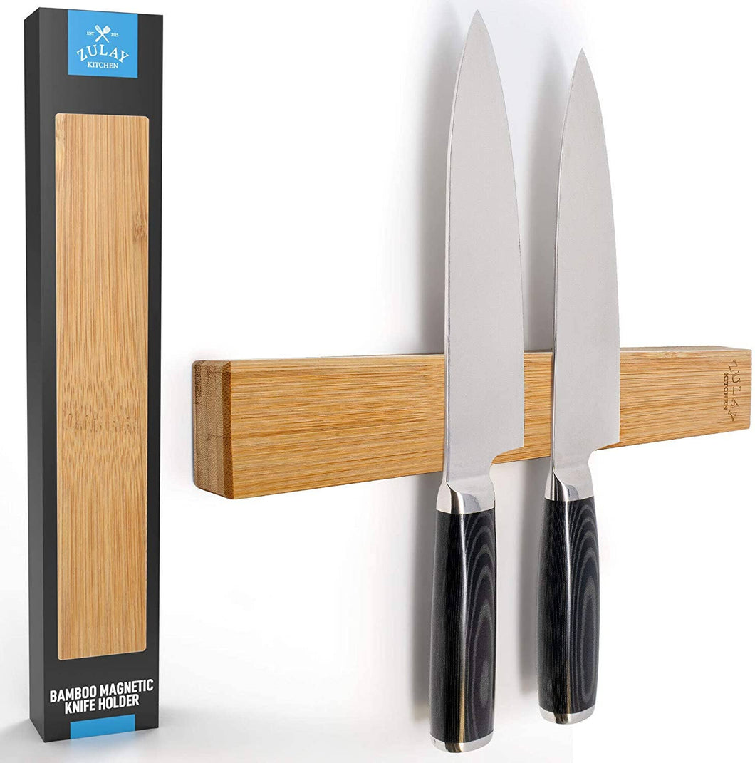 Magnetic Knife Holder - Powerful Wood Magnetic Knife Strip